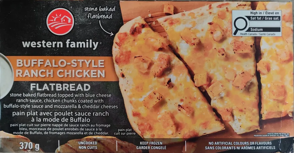 Buffalo-Style Ranch Chicken Flatbread