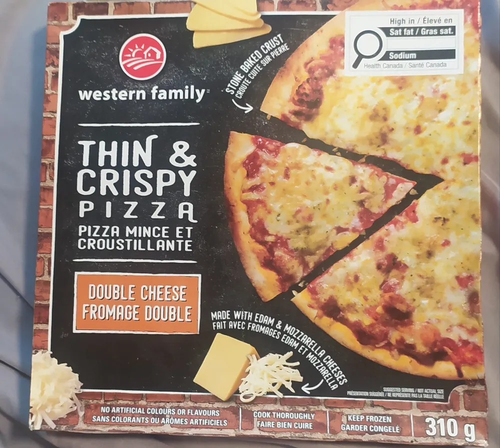 Thin & Crispy Pizza Double Cheese