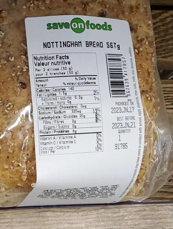 Nottingham bread