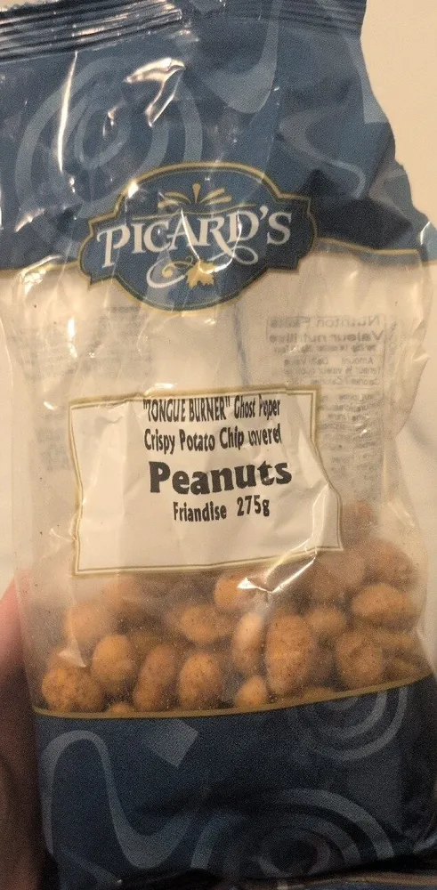 Tongue Burner Ghost Pepper Potato Chip Covered Peanuts