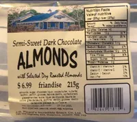 Dark cholocate almonds