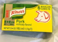Pork boulillon cubes