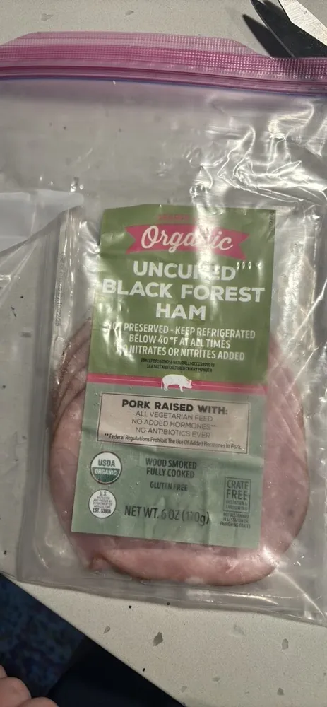 Organic Uncured Black Forest Ham