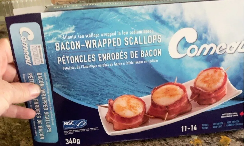 Bacon wrapped scallops