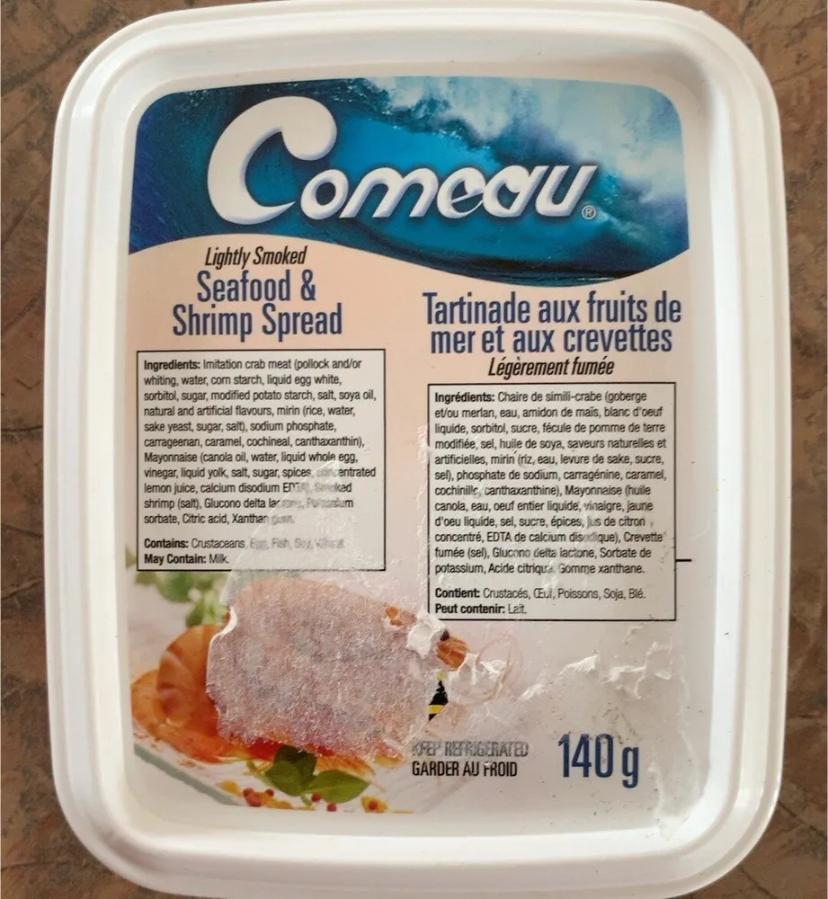 Tartinade fruits de mer et crevettes