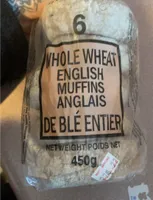 Whole wheat ebglish muffins