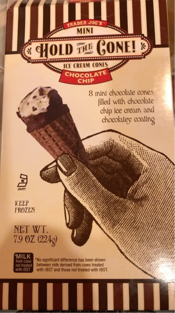 Mini Hold The Cone! Ice Cream Cones Chocolate Chip