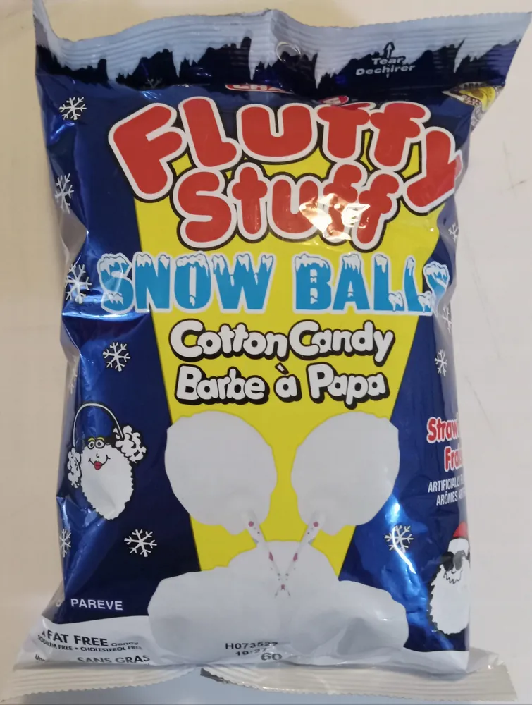 Strawberry Snow Balls Cotton Candy