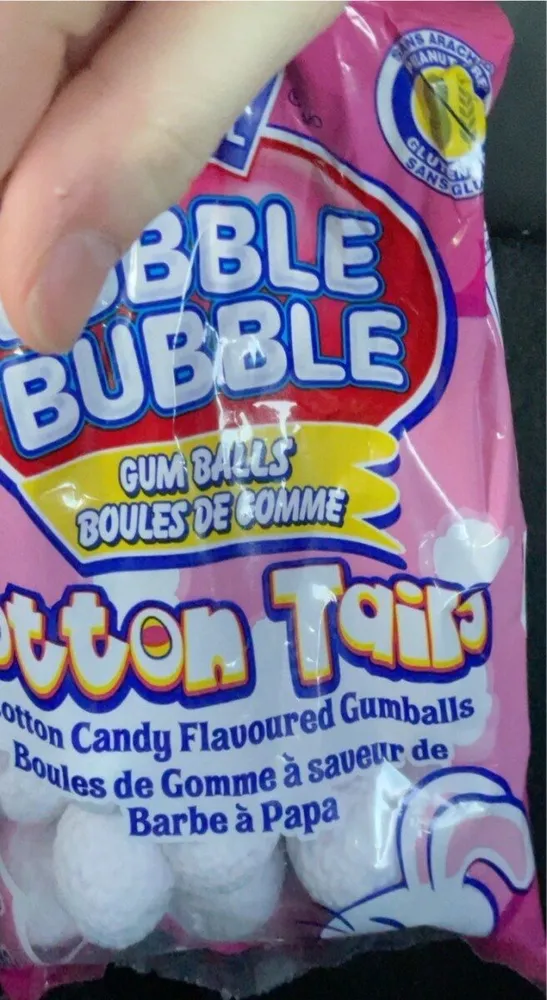 Boules de gomme à saveur de barbe à papa