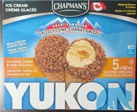 Yukon Grizzly Cone with caramel, toffee and chocolate