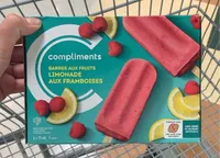 Barres aux fruits limonade aux framboises