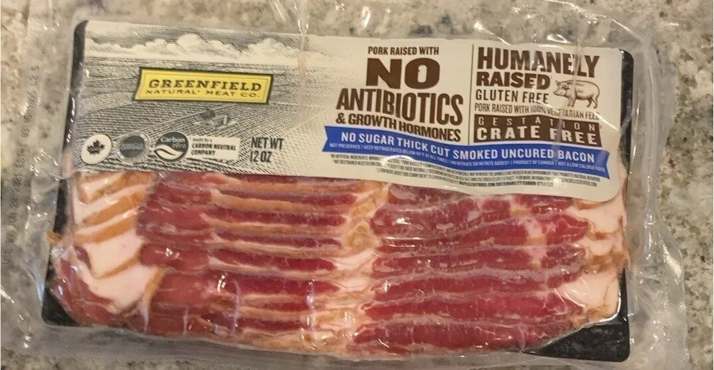 No Sugar Thick Cut Smoked Uncured Bacon