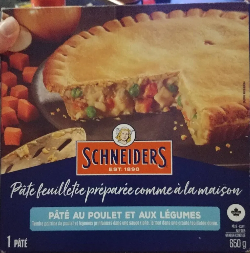 Pâté au poulet et aux légumes