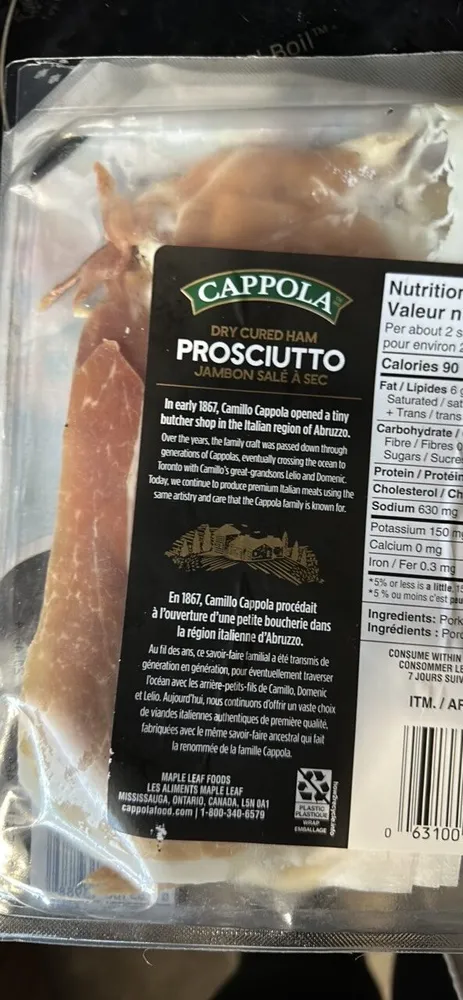 Prosciutto Dry Cured Ham