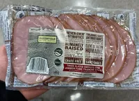 Thick sliced smoked ham