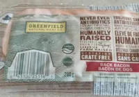 Back bacon never ever antibiotics