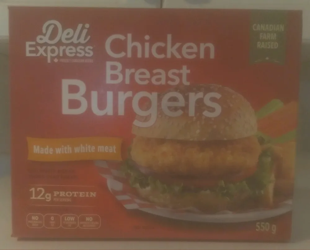 Chicken Breast Burgers