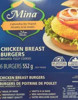 Chicken breast burgers