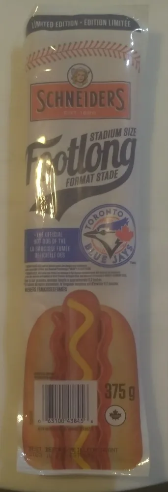 Stadium Size Footlong Hot Dogs