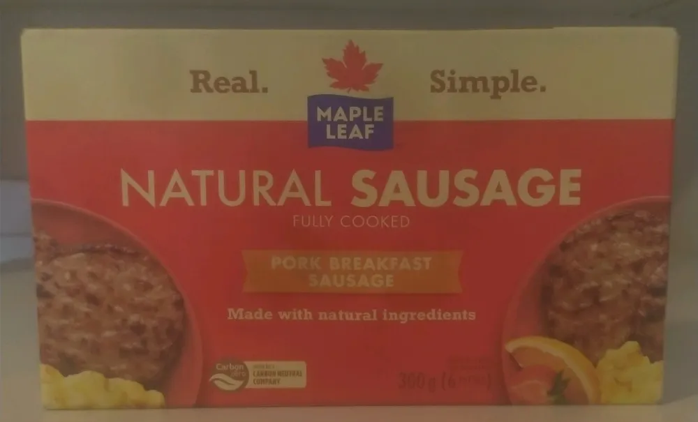 Natural Sausage Pork Breakfast Sausage Patties