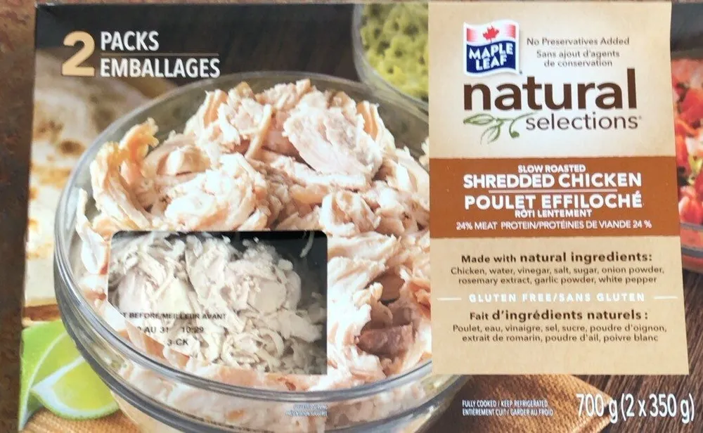 Poulet effiloché