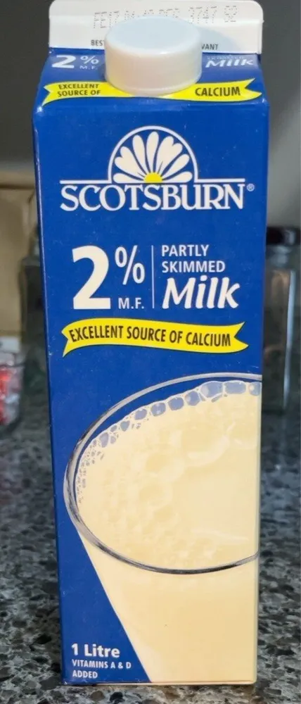 2% M. F. Partly Skimmed Milk