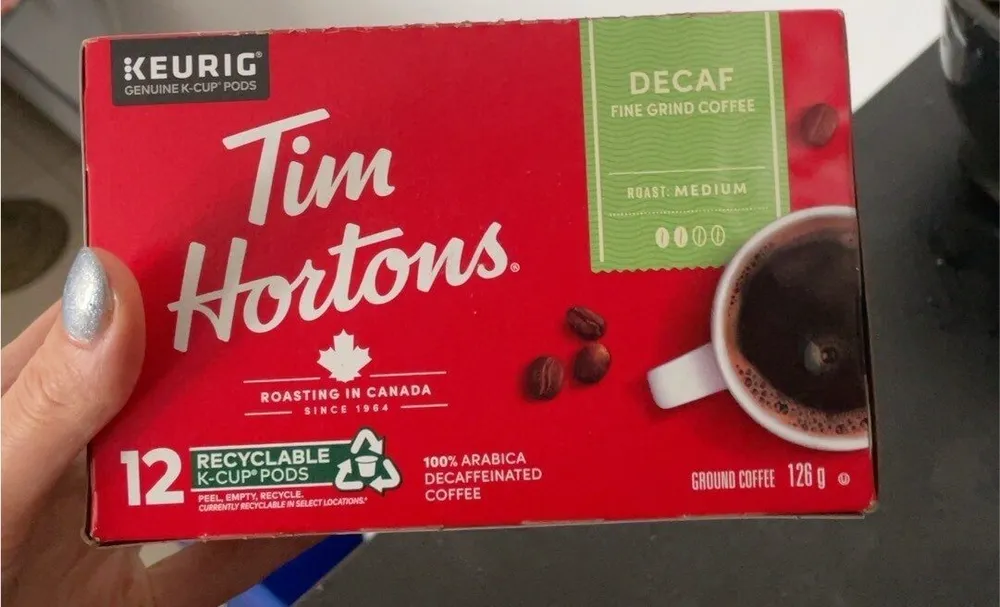 Café décaféiné k-cup