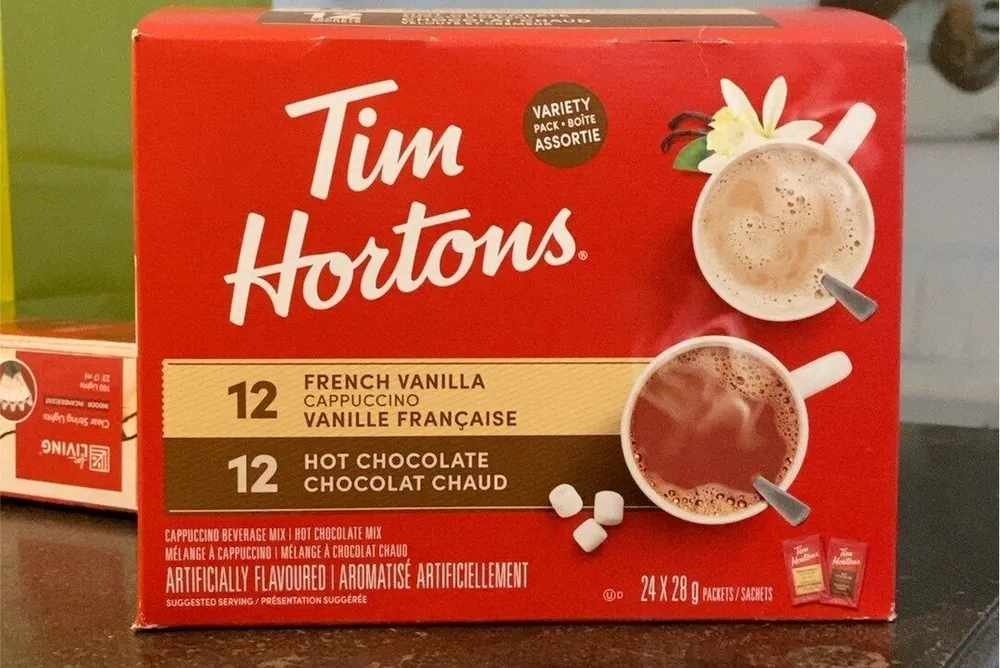 12 french vanilla 12 hot chocolate