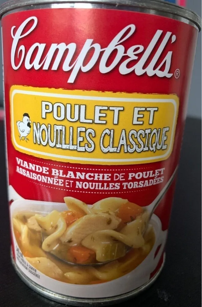 Poulet et nouilles classiques