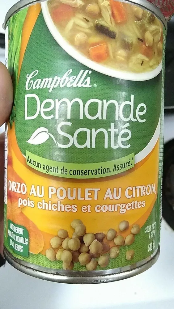 Orzo au poulet et au citron