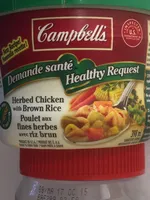 Poulet aux fines herbes avec riz brun
