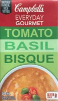 Bisque aux tomates et au basilic