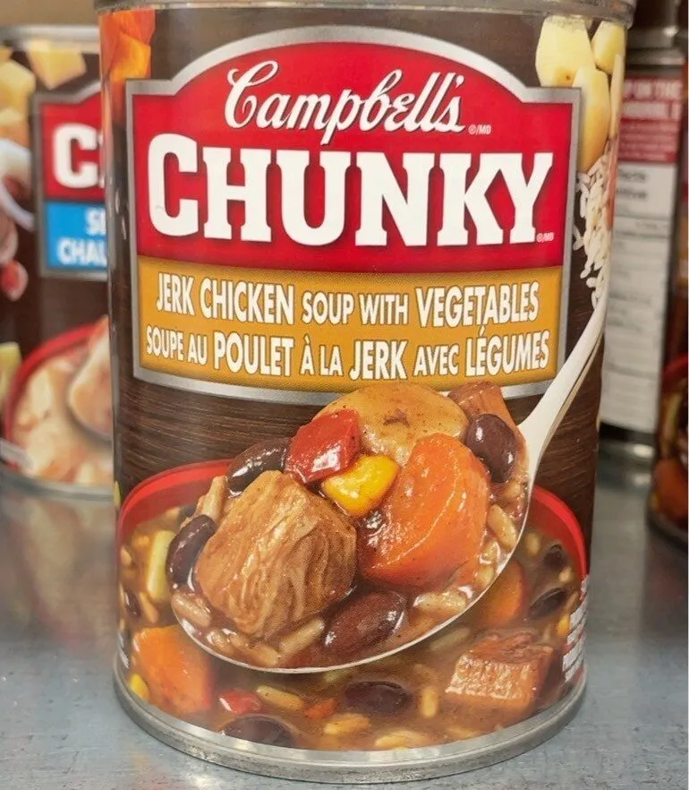 Campbells Chunky soupe au poulet a la jerk avec legumes