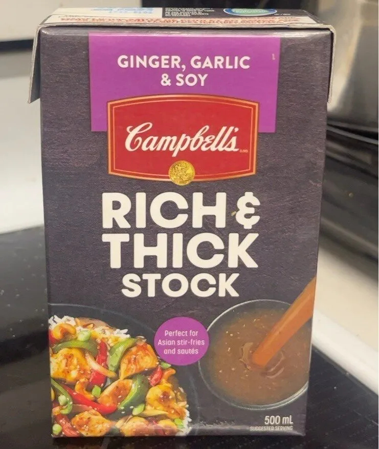 rich & thick stock ginger galic and soy