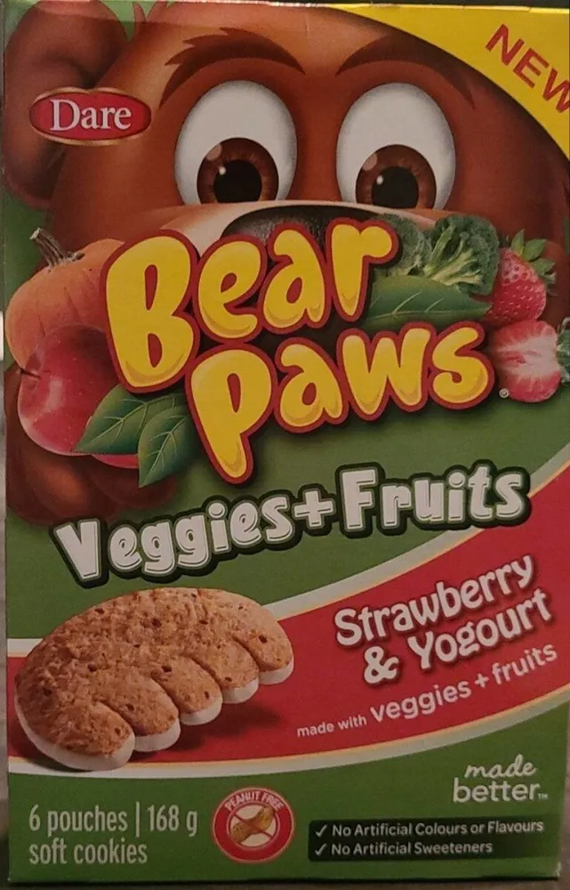 Pattes d'ours légumes et fruits
