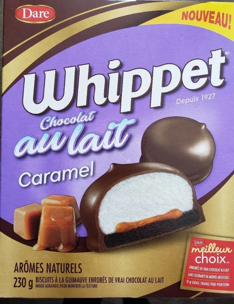 Whippet chocolat au lait Caramel