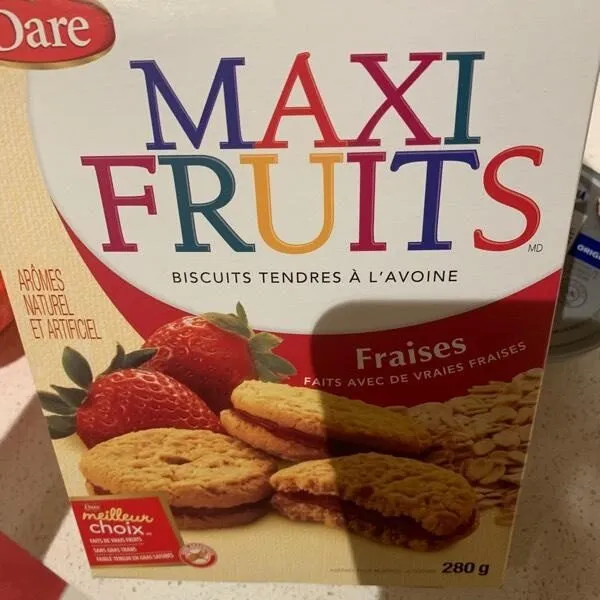 MAXI FRUITS Soft Oatmeal Cookies Strawberry