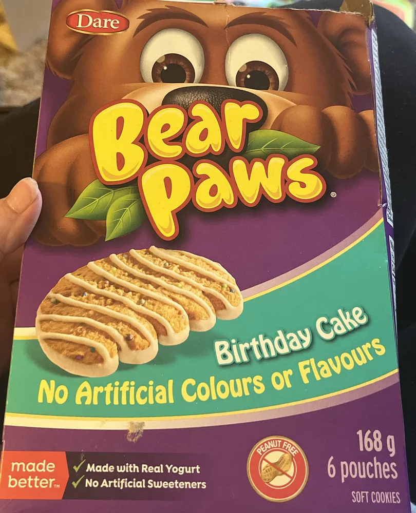 Dare birthday cake soft cookies peanut free imported