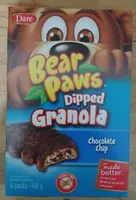 Pattes d'ours granola enrobé chocolat