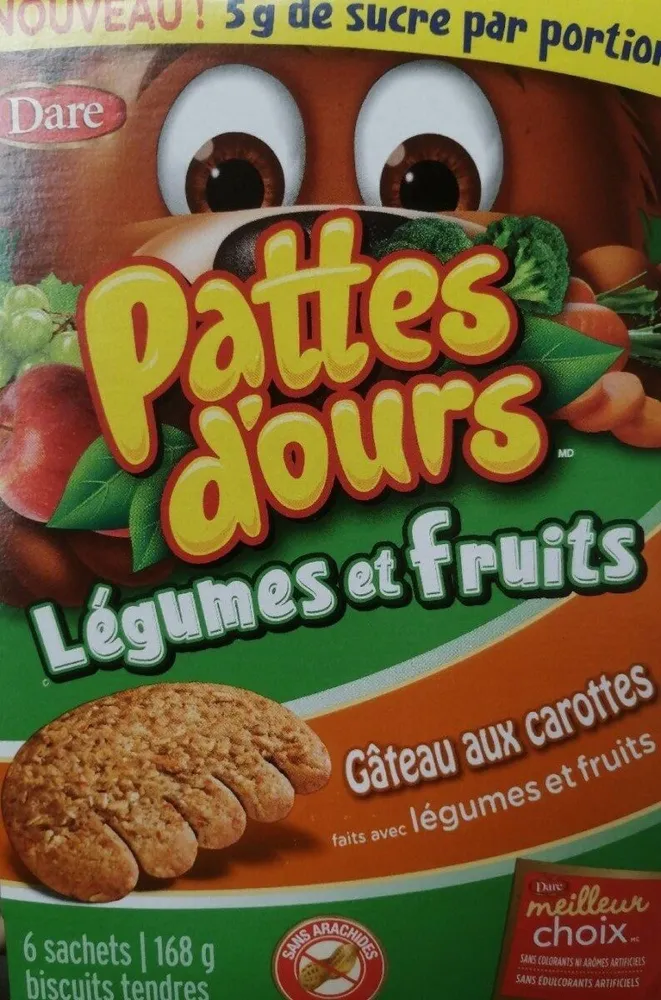 Légumes et Fruits Gâteau aux carottes