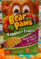 bear paws veggie+fruit mix berry