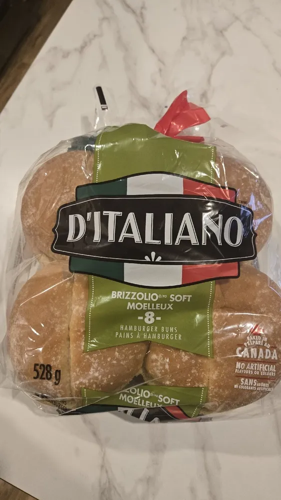 Brizzolio Soft Hamburger Buns