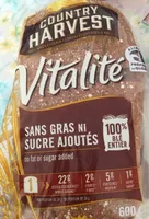 Pain Vitalité Sans Gras Et Sans Sucre (blé Entier)