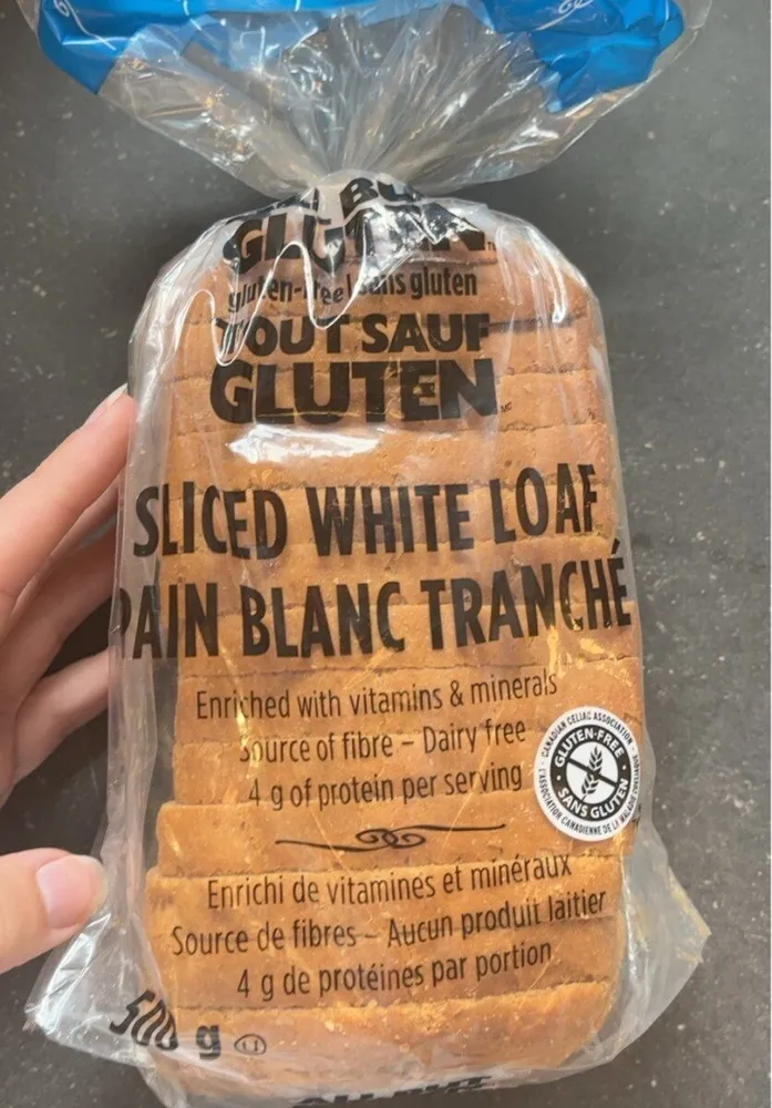 Pain blanc tranché