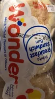 White breakfast sandwich bun