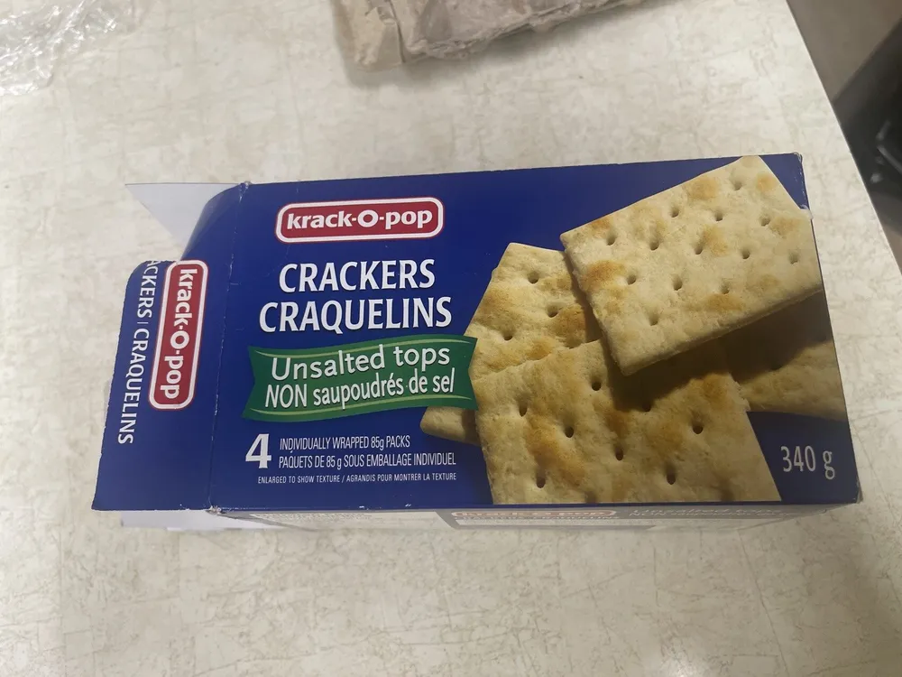 Unsalted Tops Crackers