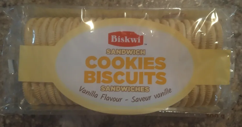 Vanilla Flavour Sandwich Cookies