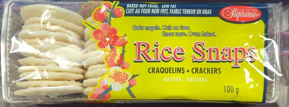 Rice Snaps Crackers