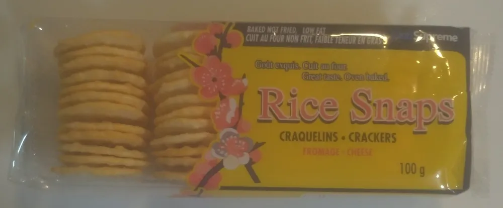 Cheese Rice Snaps