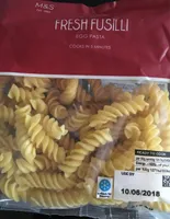 Fresh Fusilli egg pasta